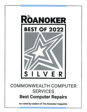 the roanoker 2022 best computer repairs award