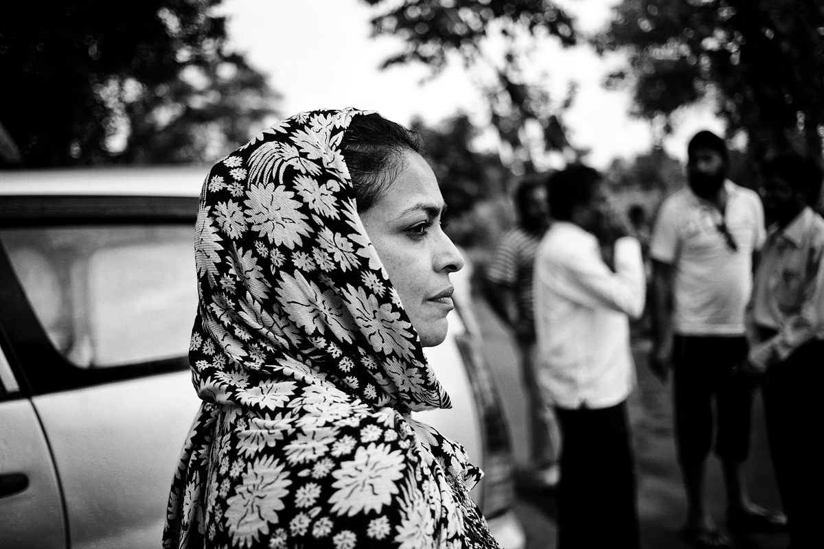 Me, reporting in Maharashtra. Vivek Singh, the photographer on the story, took this in Nawargaon.
