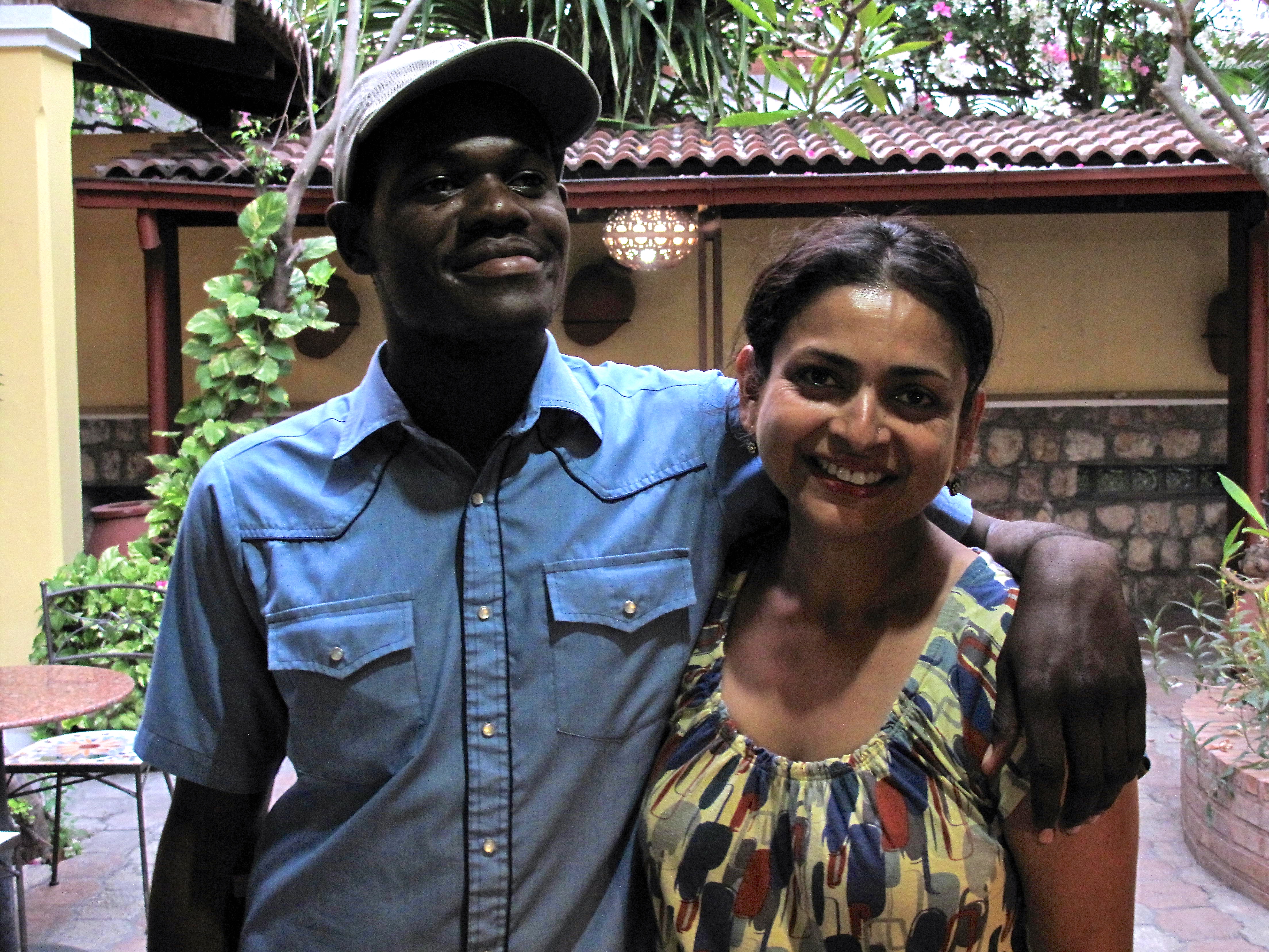 Mariot and me in May 2010 in Port-au-Prince.