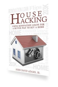 book slide house hacking by john david adams, rti publishing